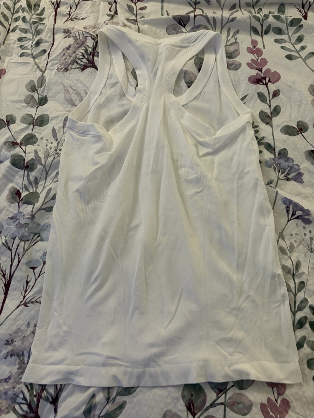 Athleta White Racerback Performance Tank - Picture 2 of 2